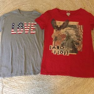 Xsmall and small patriotic soft T-shirt’s like new
